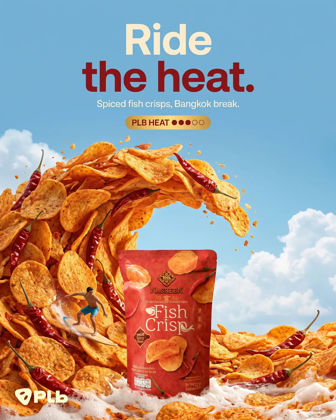 Snack brand static — wave concept